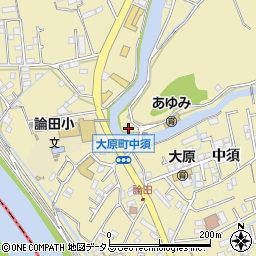 徳島県徳島市大原町中須1周辺の地図