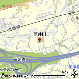 西井川周辺の地図