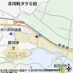 徳島県三好市井川町タクミ田80-2周辺の地図