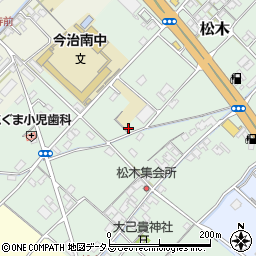 愛媛県今治市松木323周辺の地図
