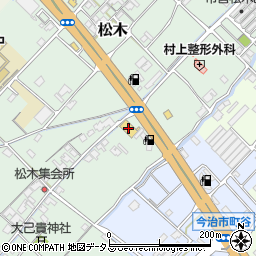 くすりのレディ松木店周辺の地図