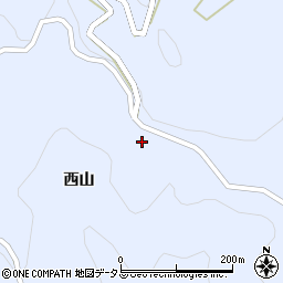 徳島県美馬市穴吹町口山西山240周辺の地図