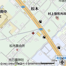 愛媛県今治市松木121周辺の地図