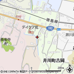 徳島県三好市井川町吉岡13周辺の地図