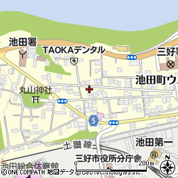 徳島県三好市池田町ウヱノ2804-6周辺の地図
