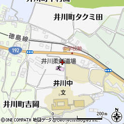 徳島県三好市井川町タクミ田15-1周辺の地図