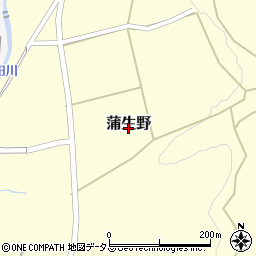 山口県下関市蒲生野周辺の地図