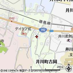 徳島県三好市井川町吉岡164周辺の地図