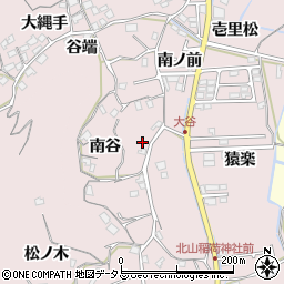 徳島県徳島市大谷町（南谷）周辺の地図