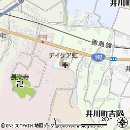 徳島県三好市井川町吉岡127周辺の地図