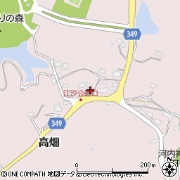 山口県山陽小野田市高畑258周辺の地図