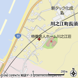 愛媛県四国中央市川之江町長須周辺の地図