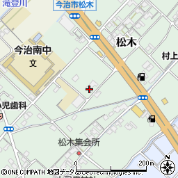 愛媛県今治市松木319周辺の地図