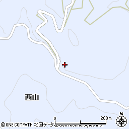 徳島県美馬市穴吹町口山西山263周辺の地図