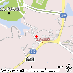 山口県山陽小野田市高畑250周辺の地図