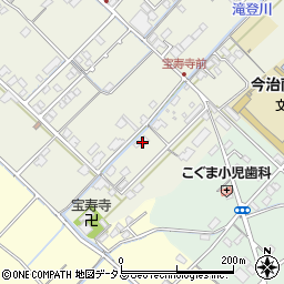 愛媛県今治市中寺38周辺の地図