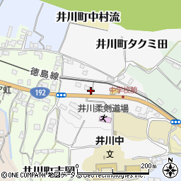 徳島県三好市井川町タクミ田32周辺の地図