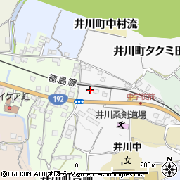 徳島県三好市井川町タクミ田30周辺の地図
