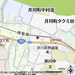 徳島県三好市井川町タクミ田周辺の地図