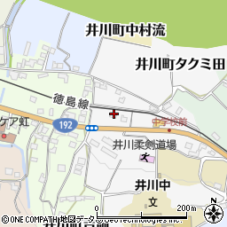 徳島県三好市井川町タクミ田周辺の地図