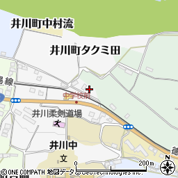 徳島県三好市井川町タクミ田63-8周辺の地図