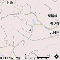 徳島県徳島市大谷町上地14周辺の地図