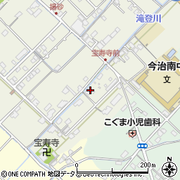 愛媛県今治市中寺27周辺の地図