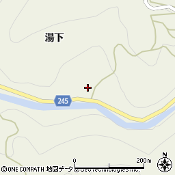 徳島県吉野川市美郷湯下183周辺の地図