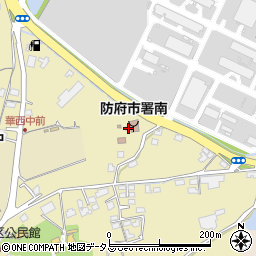 山口県防府市西浦230周辺の地図