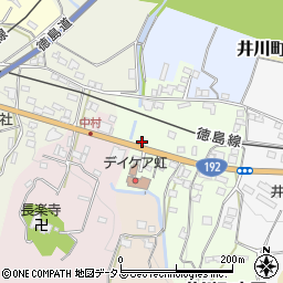 徳島県三好市井川町吉岡129周辺の地図
