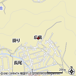 徳島県徳島市大原町広裏周辺の地図