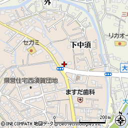 徳島中央警察署西須賀町交番周辺の地図