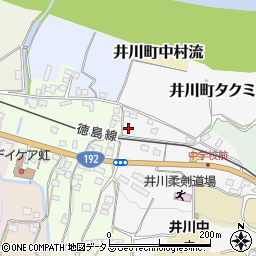 徳島県三好市井川町タクミ田35周辺の地図