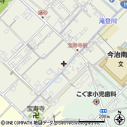 愛媛県今治市中寺116周辺の地図