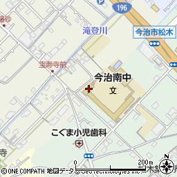 愛媛県今治市中寺14周辺の地図