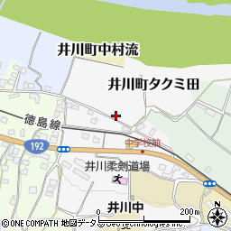 徳島県三好市井川町タクミ田45-1周辺の地図