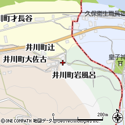 徳島県三好市井川町岩風呂4周辺の地図