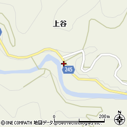 徳島県吉野川市美郷上谷206-1周辺の地図