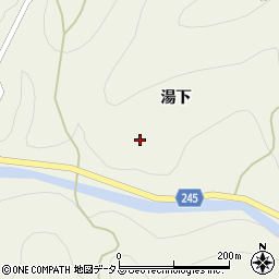 徳島県吉野川市美郷湯下114周辺の地図