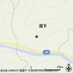 徳島県吉野川市美郷湯下110周辺の地図