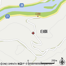 徳島県名西郡神山町阿野臼嶽周辺の地図