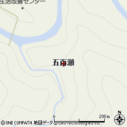 奈良県吉野郡十津川村五百瀬周辺の地図