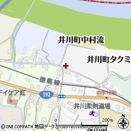 徳島県三好市井川町タクミ田44-7周辺の地図