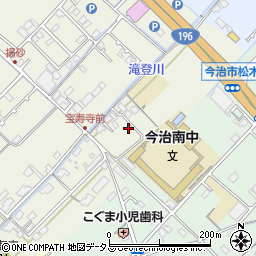 愛媛県今治市中寺19周辺の地図