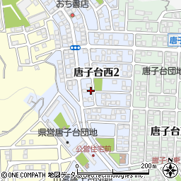 愛媛県今治市唐子台西周辺の地図