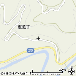 徳島県吉野川市美郷恵美子245周辺の地図