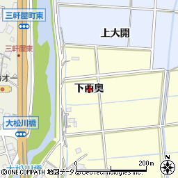 徳島県徳島市大松町下西奥周辺の地図