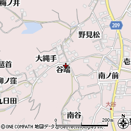 徳島県徳島市大谷町谷端周辺の地図