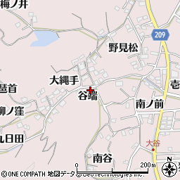 徳島県徳島市大谷町（谷端）周辺の地図