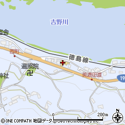 徳島トヨペット三加茂店周辺の地図